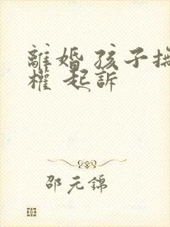 离婚 孩子抚养权 起诉