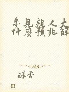 梦见亲人大便是什么预兆解梦