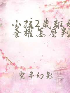 小孩2岁离婚抚养权怎么判