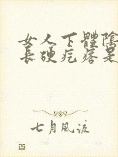 女人下体阴毛处长硬疙瘩是什么原因