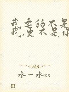 我要的不是你爱我,更不是你恨我是什么歌