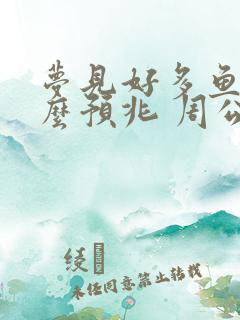 梦见好多鱼是什么预兆 周公解梦