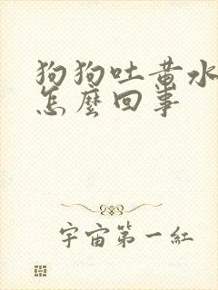 狗狗吐黄水拉稀怎么回事