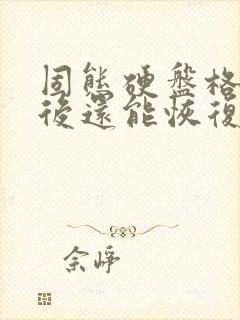 固态硬盘格式化后还能恢复数据吗