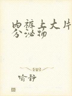 内裤上大片黄色分泌物