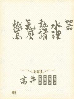 燃气热水器漏水怎么修理