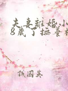 夫妻离婚小孩18岁了抚养权怎么判