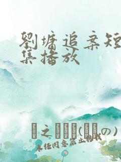 刘墉追案短剧全集播放