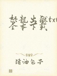 怒龙出狱txt全本下载