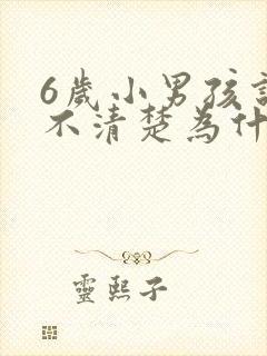 6岁小男孩说话不清楚为什么