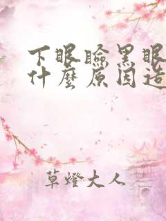 下眼睑黑眼圈是什么原因造成的