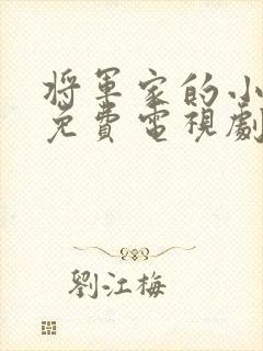 将军家的小娘子免费电视剧