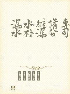 漏水维修专注防水补漏公司