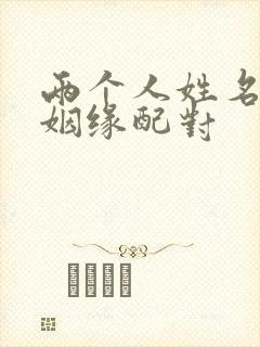 两个人姓名配对姻缘配对