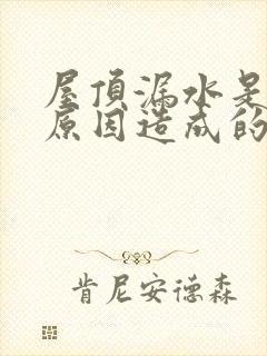 屋顶漏水是什么原因造成的