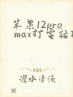 苹果12pro max打电话听不见声音