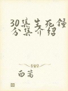 30集生死钟声分集介绍