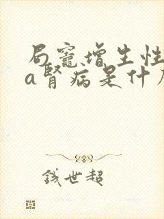 局灶增生性iga肾病是什么意思