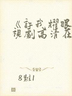 《许我耀眼》电视剧高清在线观看