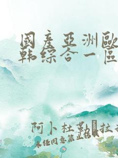 国产亚洲欧美日韩综合一区