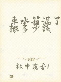 车水箱漏了修大概多少钱