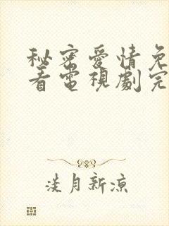 秘密爱情免费观看电视剧完整版高清