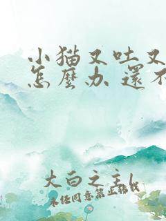 小猫又吐又拉稀怎么办 还不吃东西