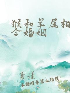 猴和羊属相合不合婚姻