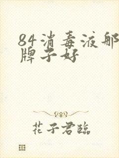 84消毒液那个牌子好