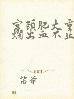 宫颈肥大重度糜烂出血不止