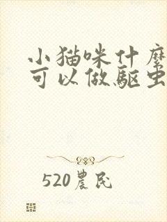 小猫咪什么时候可以做驱虫