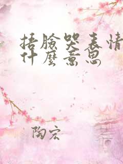 捂脸哭表情包是什么意思