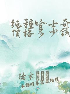 纯种哈士奇幼犬价格多少钱一只