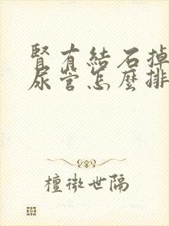 肾有结石掉到输尿管怎么排出来