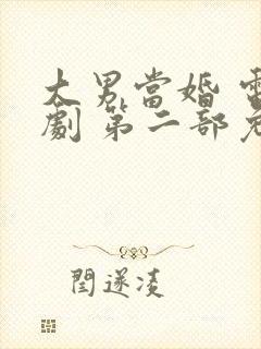 大男当婚 电视剧 第二部免费