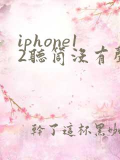 iphone12听筒没有声音