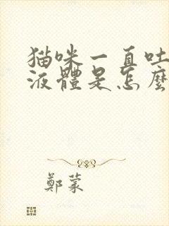 猫咪一直吐黄色液体是怎么回事