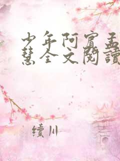 少年阿宾孟卉钰慧全文阅读