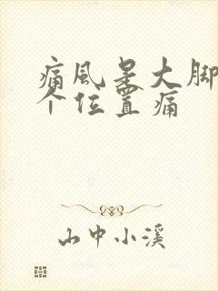 痛风是大脚趾哪个位置痛