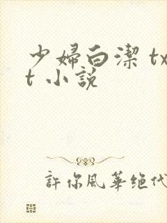 少妇白洁 txt 小说