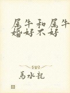 属牛和属牛的配婚好不好