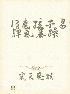 13岁孩子易怒脾气暴躁