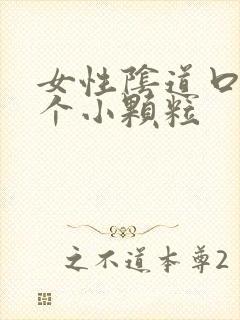 女性阴道口里有个小颗粒