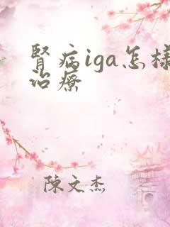 肾病iga怎样治疗