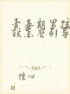 青春期男孩手淫该怎么引导