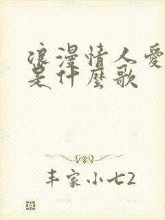 浪漫情人爱我吧是什么歌