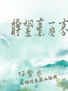 婚姻有一方出轨财产怎么分割