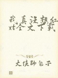 我真没想红啊txt全文下载