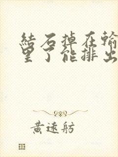 结石掉在输尿管里了能排出来吗