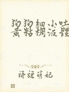 狗狗细小吐了黄黄粘稠液体